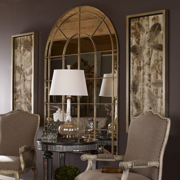 The Grand Palais Mirror in Antique Gold