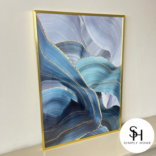 Abstract Blue Ribbon