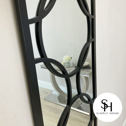 Black Orion Rectangular Wall Mirror