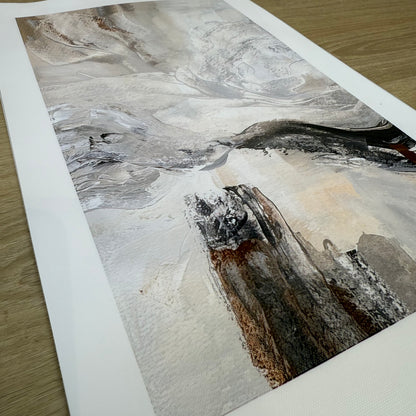 Abstract Mountain Canvas