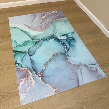 'Turquoise Abstract' Canvas