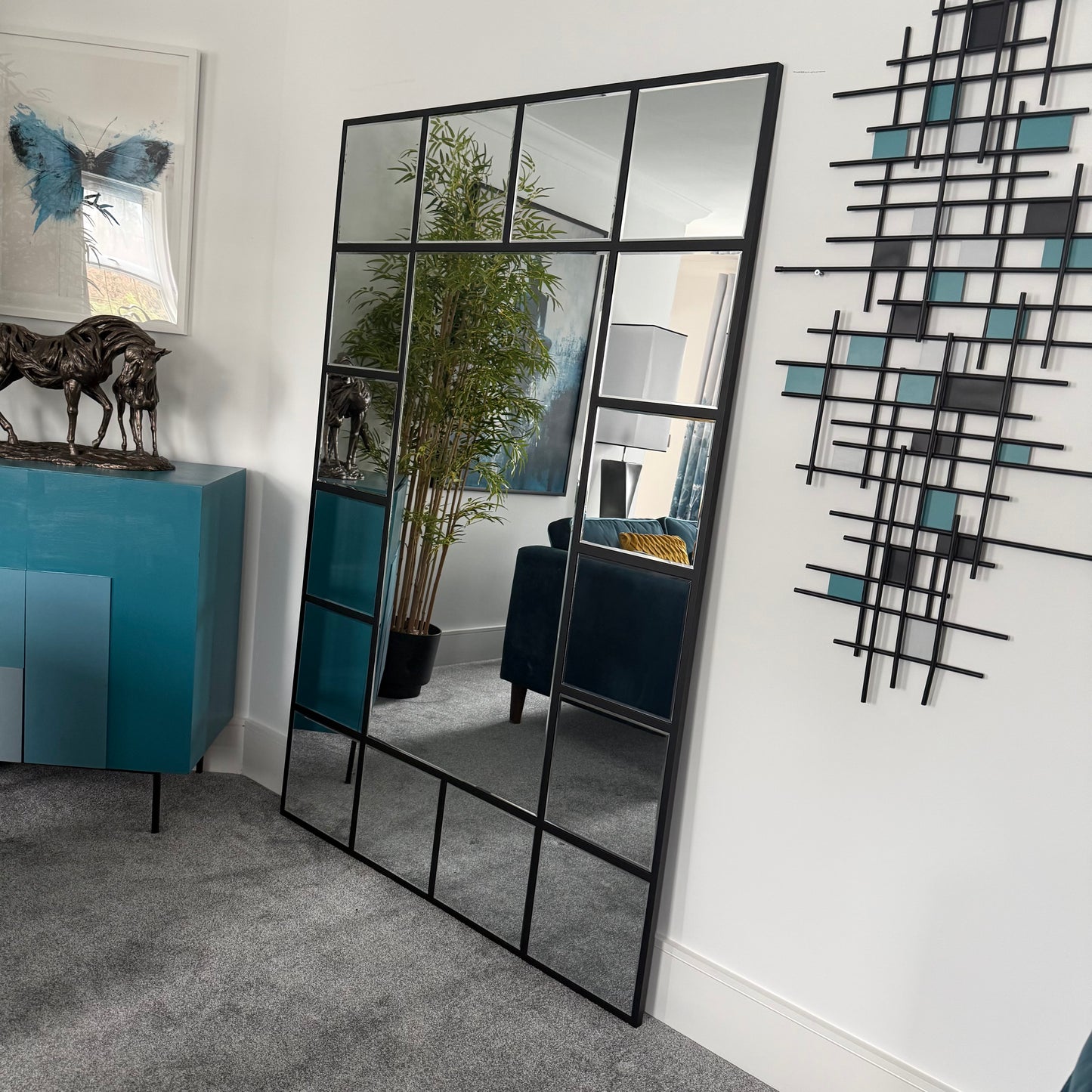New York Grid Wall Mirror