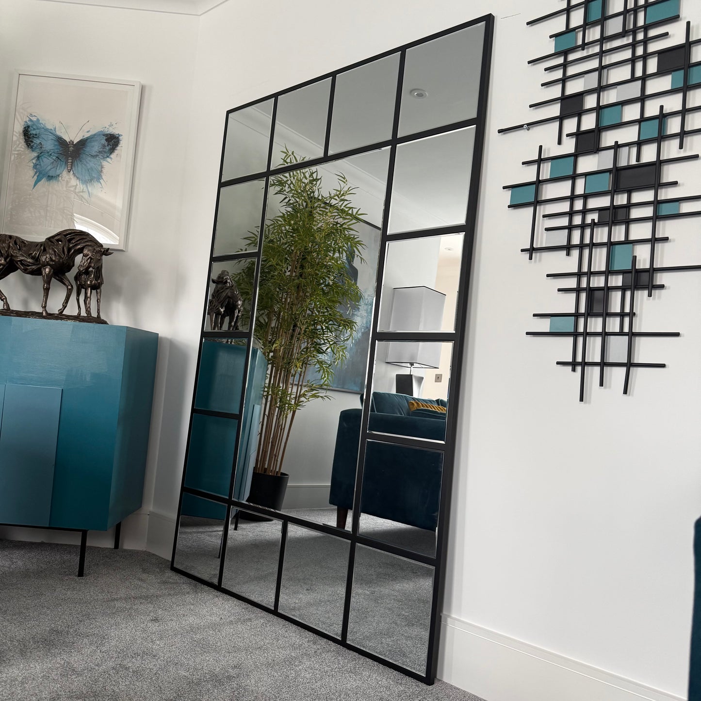 New York Grid Wall Mirror
