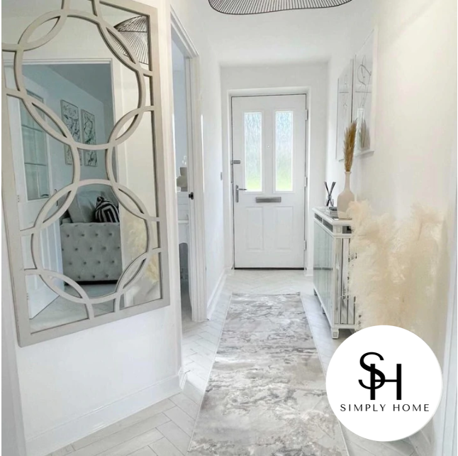 White Orion Rectangular Wall Mirror